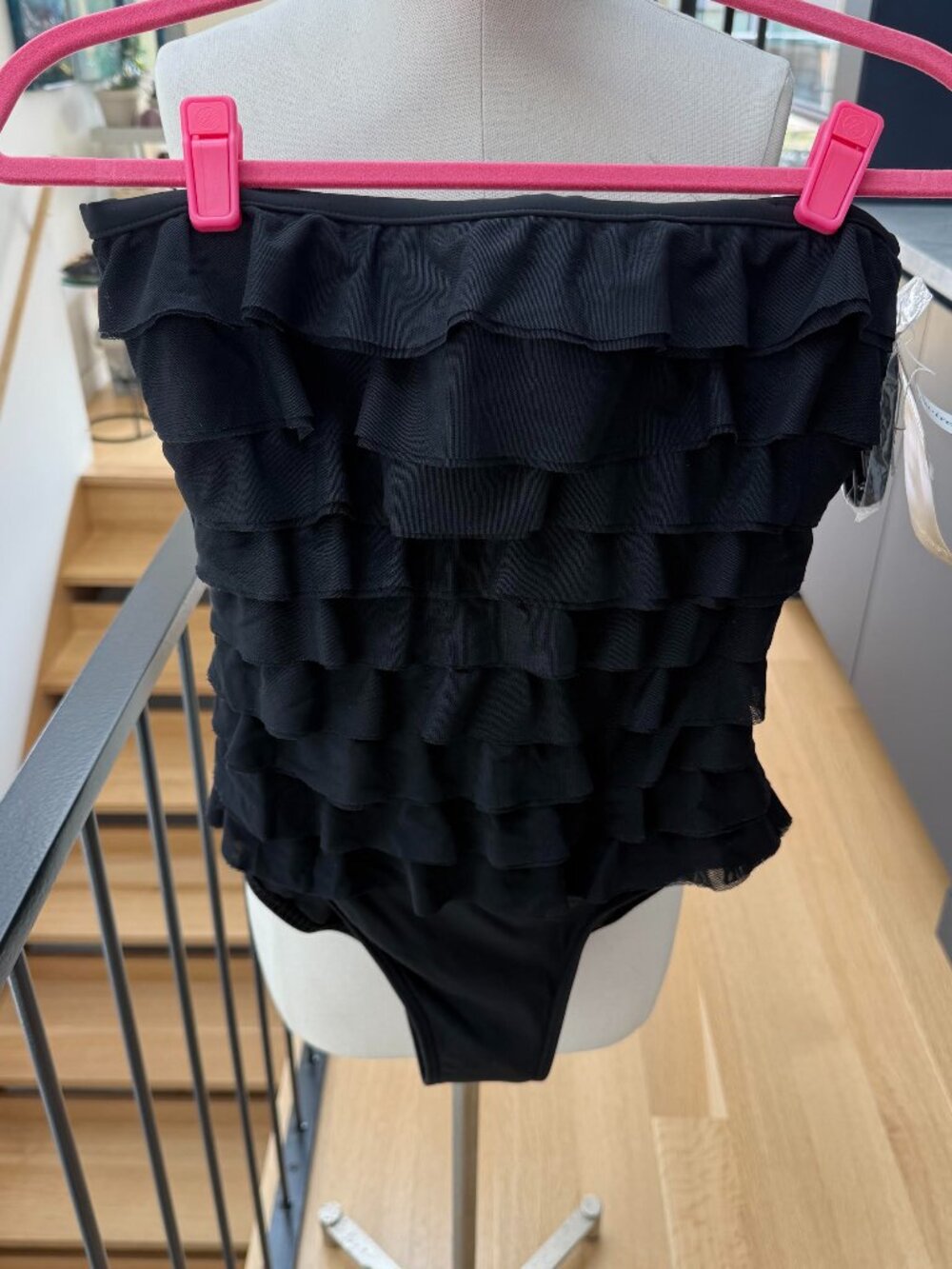 Magicsuit One Piece Ruffle Bandeau Swimsuit Sz 10 NWT